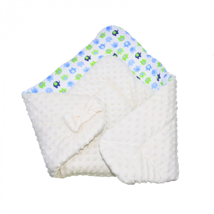 Paturica de infasat tip port bebe 68 x 68 cm Canpol Babies PPB-1, Crem [2]