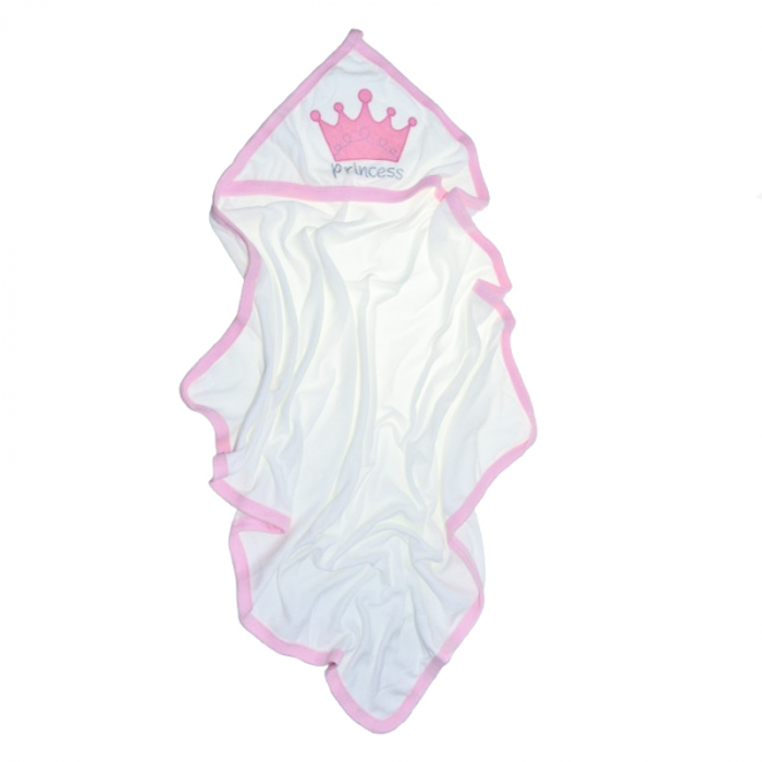 Prosop 97 x 68 cm cu gluga pentru bebelusi Mini Junior 20111R, Alb [1]