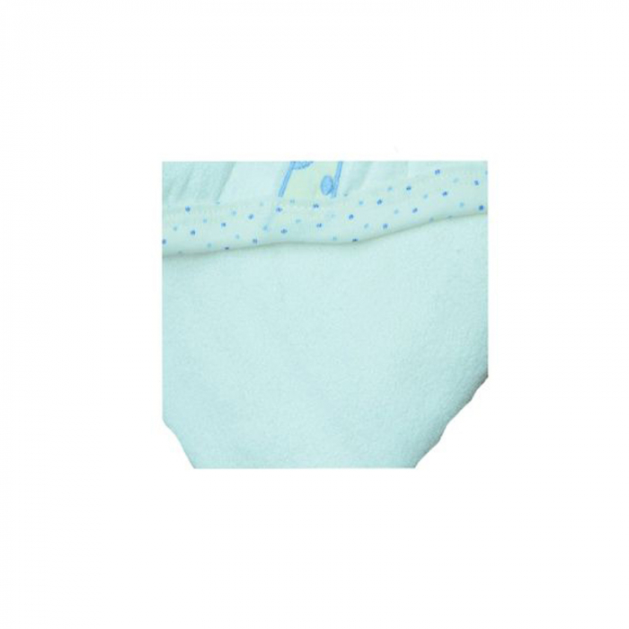 Prosop 90 x 80 cm cu gluga pentru bebelusi OEM PBBLY7-A, Alb [2]