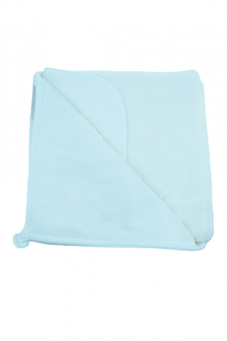 Prosop 90 x 80 cm cu gluga pentru bebelusi Gaye Bebe 910, Alb [3]