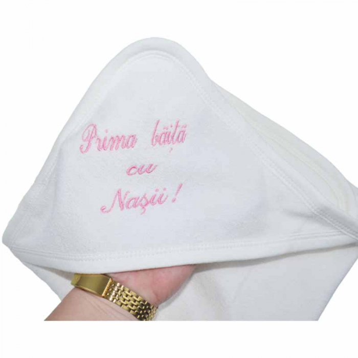 Prosop cu gluga 75 x 80 cm Confort Family P030623-3, Alb [3]