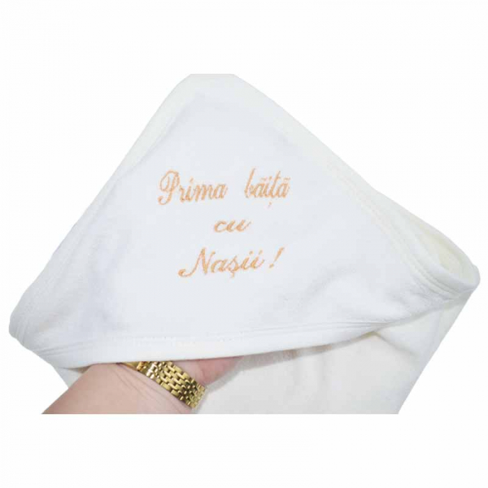 Prosop cu gluga 75 x 80 cm Confort Family P030623-4, Alb [3]
