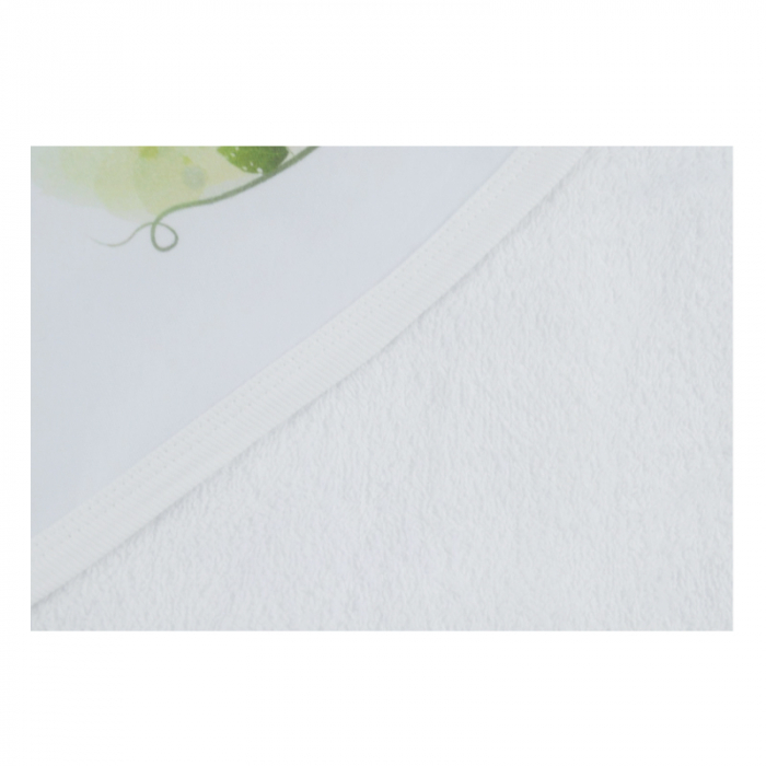 Prosop cu gluga 80 x 80 cm Mini Junior 356_0 luni+, Alb [2]