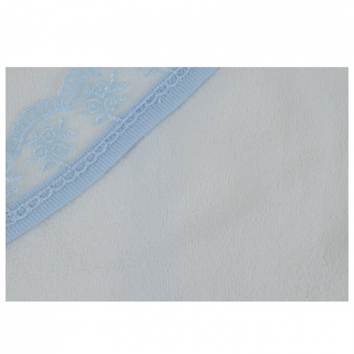 Prosop cu gluga 90 x 75 cm Mini Junior 90-56AB, Alb [3]