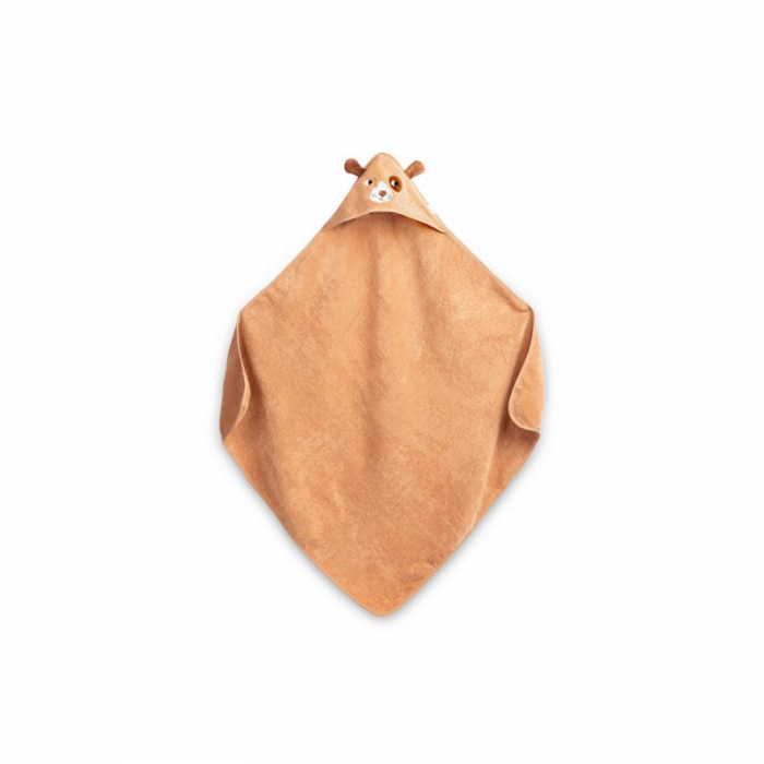 Prosop cu gluga 90 x 90 cm pentru copii Sensillo 319159, Maro [3]