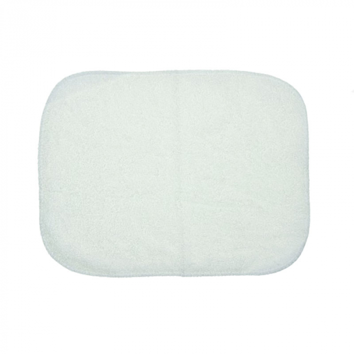 Prosop cu gluga din bumbac pentru fete 100 x 85 cm Mini Junior PSB-0050, Alb [4]
