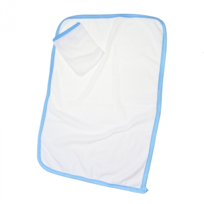 Prosop din bumbac pentru baieti 60 x 40 cm Mini Junior PSP-5, Alb [1]