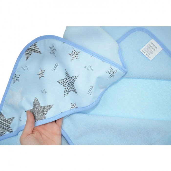 Prosop cu gluga din bumbac Thermofleet pentru copii Duet Baby 608505-A, Albastru [3]