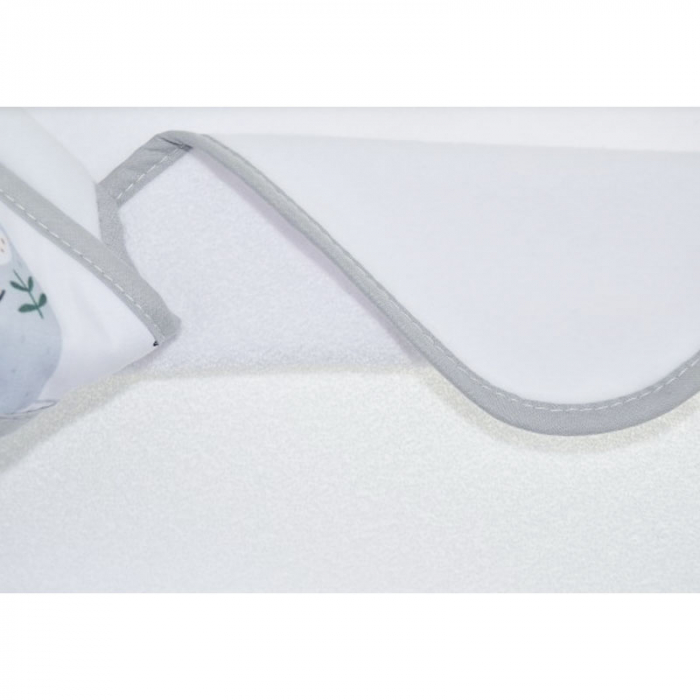 Prosop cu gluga din bumbac Thermofleet pentru copii Duet Baby 608505-ALLL, Alb [4]