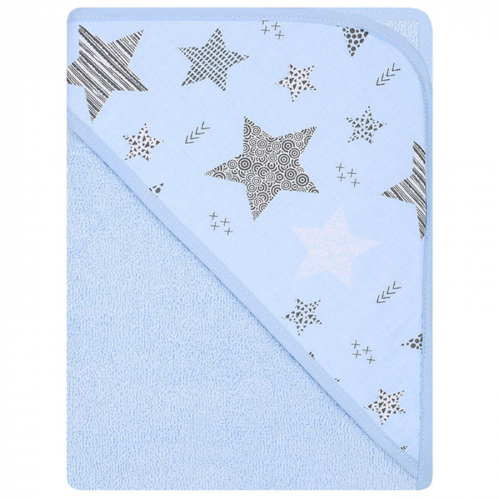 Prosop cu gluga din bumbac Thermofleet pentru copii Duet Baby 608505-A, Albastru [2]