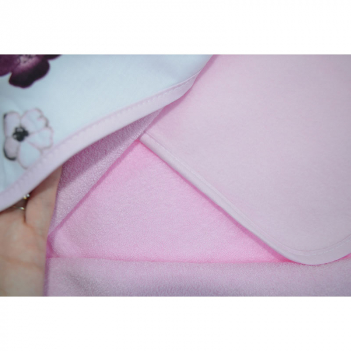 Prosop cu gluga din bumbac Thermofleet pentru copii Duet Baby 608505-R, Roz [3]