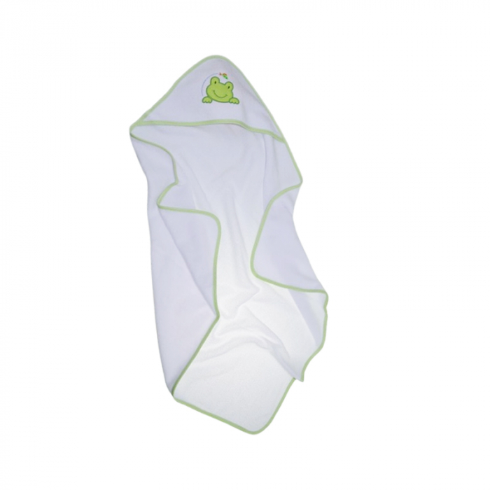 Prosop cu gluga din bumbac Thermofleet pentru copii, Mini Junior MJ1-060225, Alb [1]
