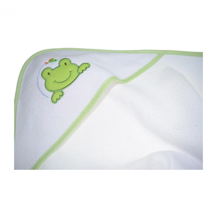 Prosop cu gluga din bumbac Thermofleet pentru copii, Mini Junior MJ1-060225, Alb [3]
