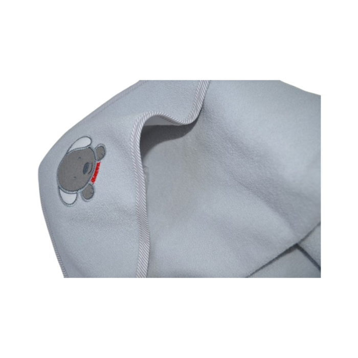 Prosop cu gluga din bumbac Thermofleet pentru copii, Mini Junior MJ3-060225, Gri [3]