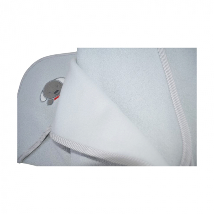 Prosop cu gluga din bumbac Thermofleet pentru copii, Mini Junior MJ3-060225, Gri [4]