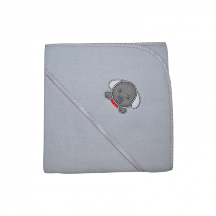 Prosop cu gluga din bumbac Thermofleet pentru copii, Mini Junior MJ3-060225, Gri [2]
