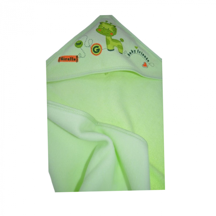 Prosop cu gluga din bumbac Thermofleet pentru copii, Mini Junior MJ4-060225, Verde [4]