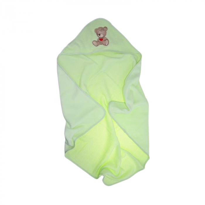Prosop cu gluga din bumbac Thermofleet pentru copii, Mini Junior MJ5-060225, Verde [1]