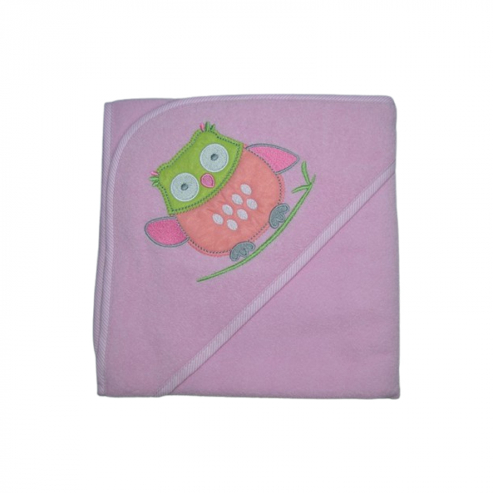 Prosop cu gluga din bumbac Thermofleet pentru copii, Mini Junior MJ6-060225, Roz [2]