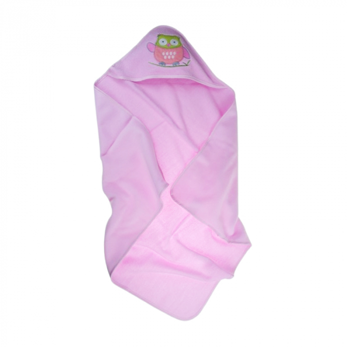 Prosop cu gluga din bumbac Thermofleet pentru copii, Mini Junior MJ6-060225, Roz [1]