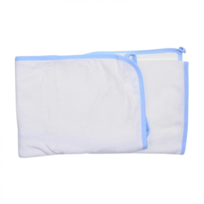 Prosop cu gluga, pentru baieti, 80 x 80 cm, Mini Junior PRS0109A4, Alb [3]