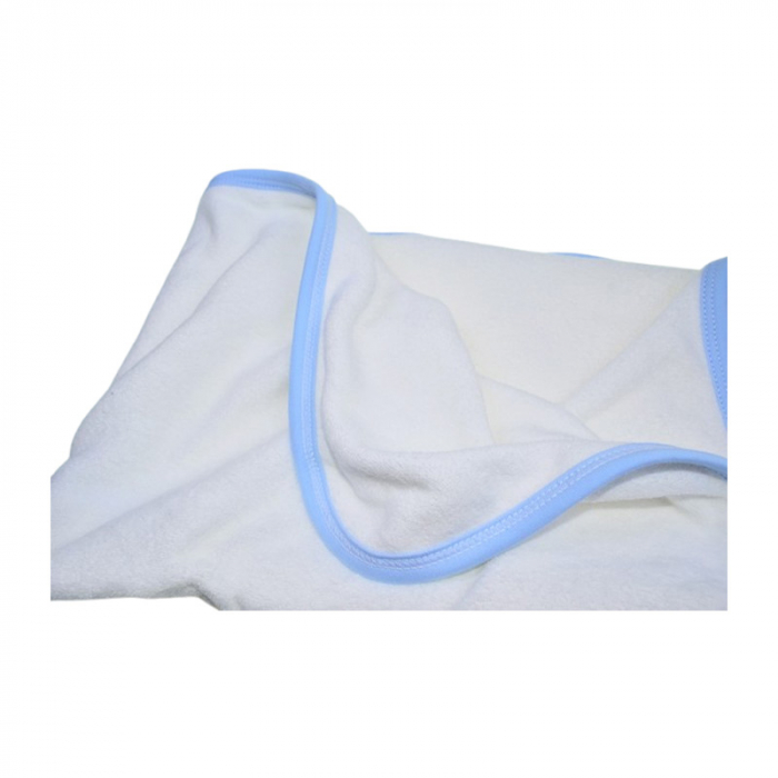 Prosop cu gluga, pentru baieti, 80 x 80 cm, Mini Junior PRS0109A4, Alb [4]