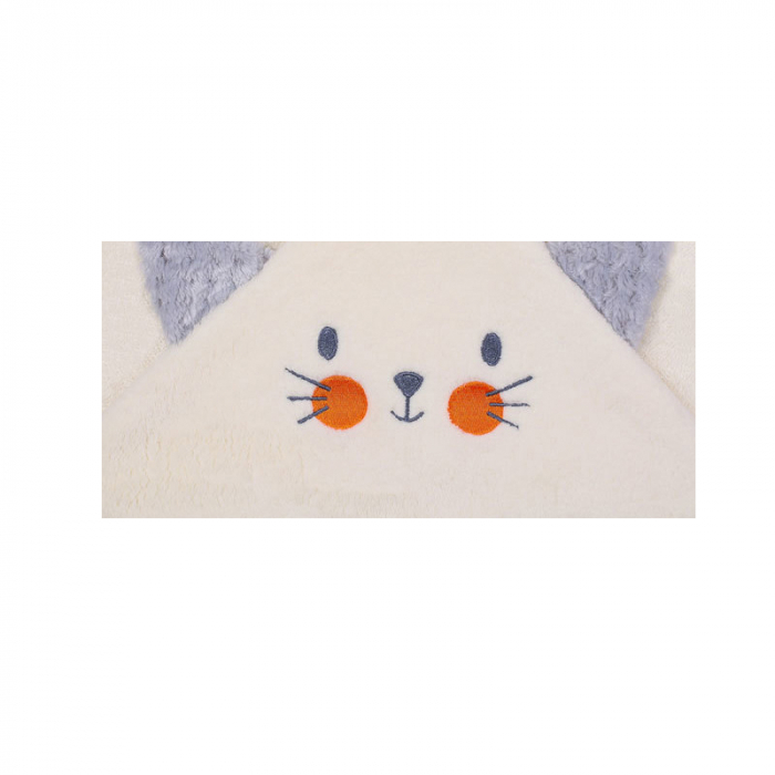 Prosop cu gluga pentru copii 100 x 100 cm Mini Junior 2004C, Crem [2]