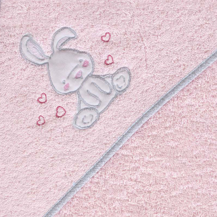 Prosop de baie 100 x 100 cm Ceba Baby W-815-097-137, Roz [2]