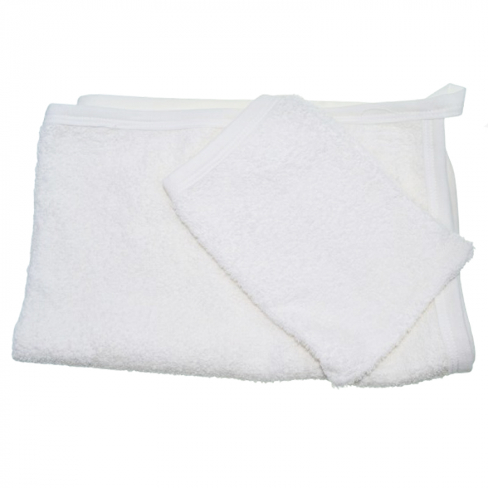 Prosop din bumbac pentru copii 60 x 40 cm Mini Junior PSP-6, Alb [2]