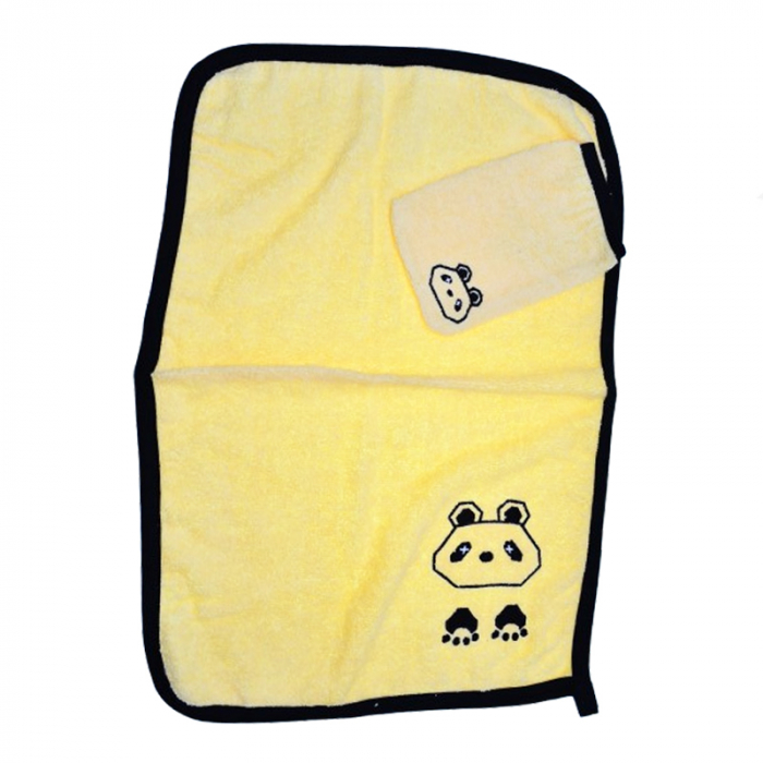 Prosop din bumbac pentru copii 60 x 40 cm Mini Junior PSP-7, Galben [1]