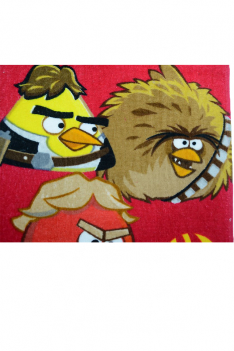 Prosop pentru baieti 35 x 65 cm Disney Angry Birds DISB-FTB49847-R, Multicolor [2]