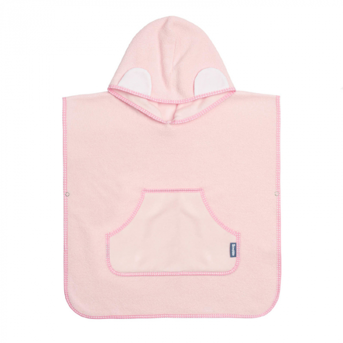Prosop poncho pentru fete 55 x 60 cm Sensillo 399355, Roz [1]