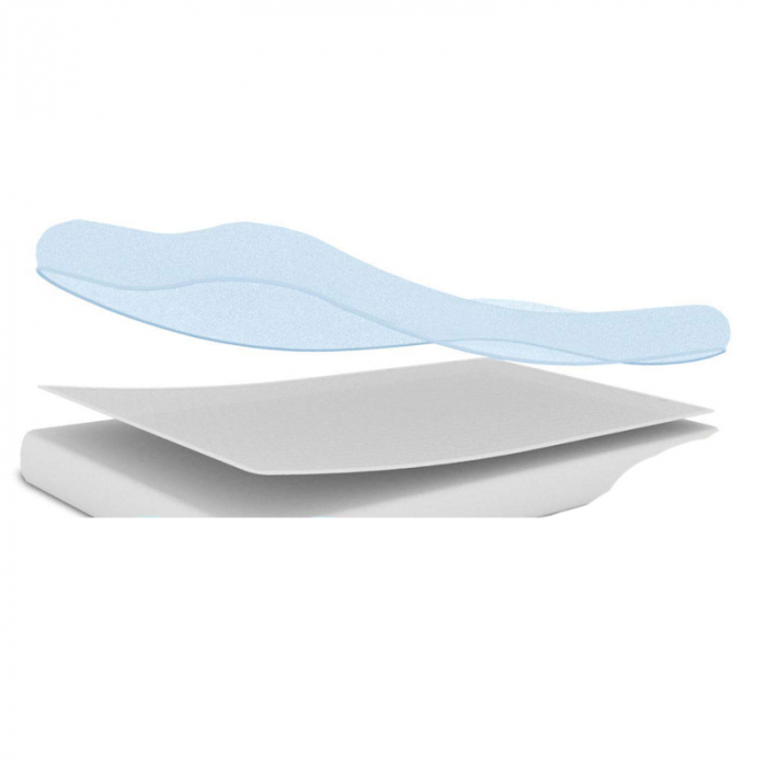 Protectie impermeabila pentru saltea 70 x 140 cm BabyMatex 01-351, Alb [2]