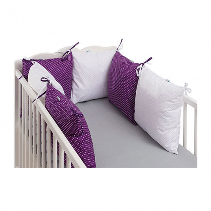 Protectie laterala pentru patut 120 x 60 cm Ty i My Heart PTM1M, Multicolor [2]
