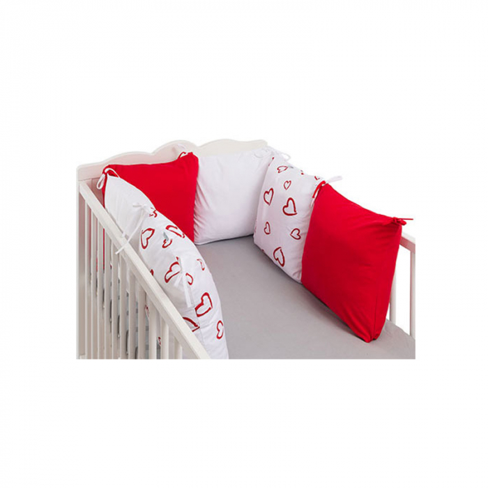 Protectie laterala pentru patut 120 x 60 cm Ty i My Love PTM1RO, Multicolor [2]