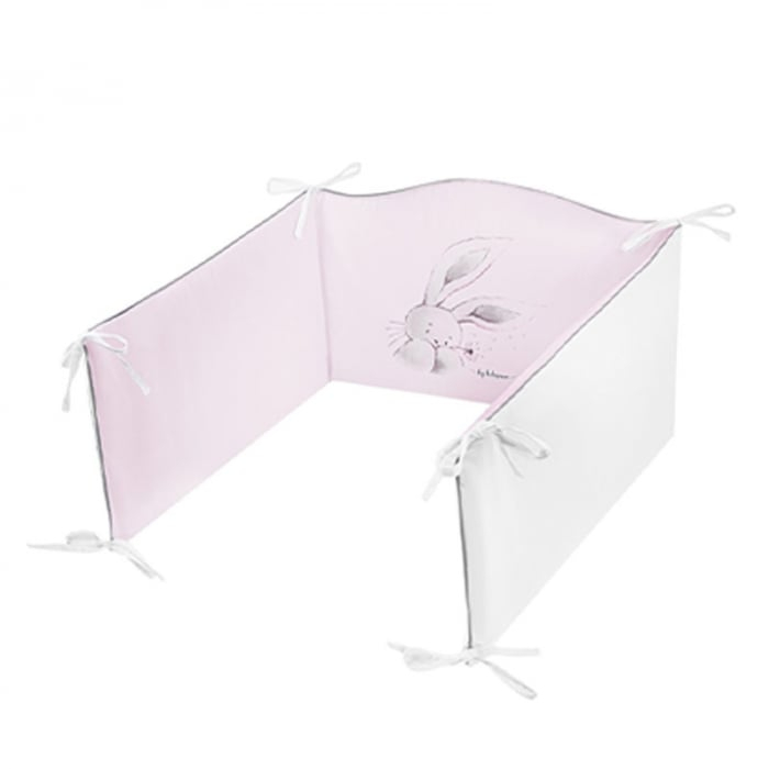 Protectie laterala pentru patut, 180 x 30 cm, Andre Belisima, P02-0241-2, Roz [1]