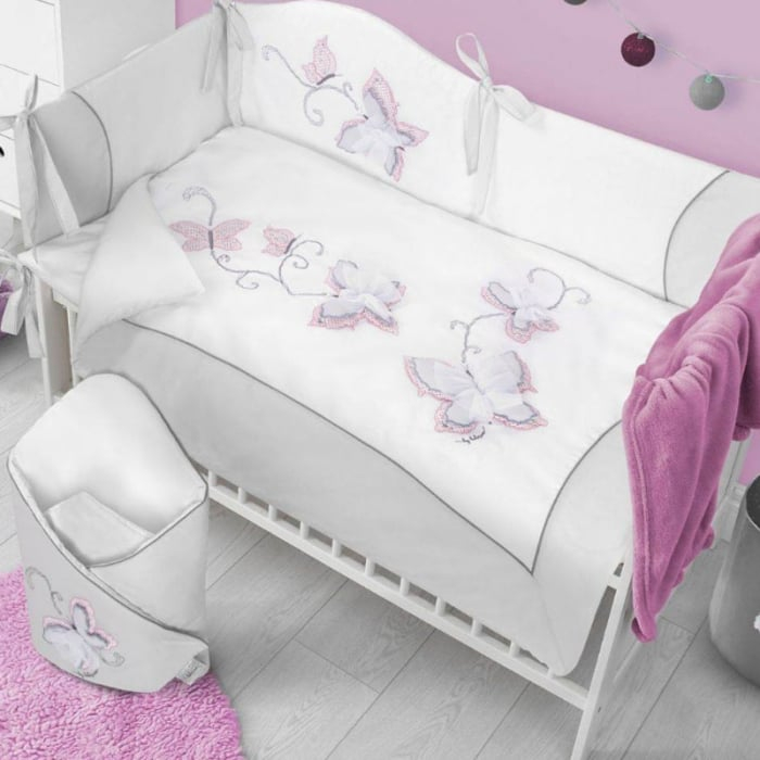 Protectie laterala pentru patut, 180 x 30 cm, Papilo Belisima P02-0447-2, Gri [2]