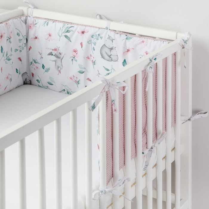 Protectie laterala pentru patut 180 x 30 cm Sensillo 386768, Roz [3]