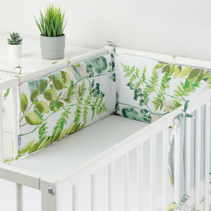 Protectie laterala pentru patut 180 x 30 cm 386744-0-luni Sensillo, Verde [3]
