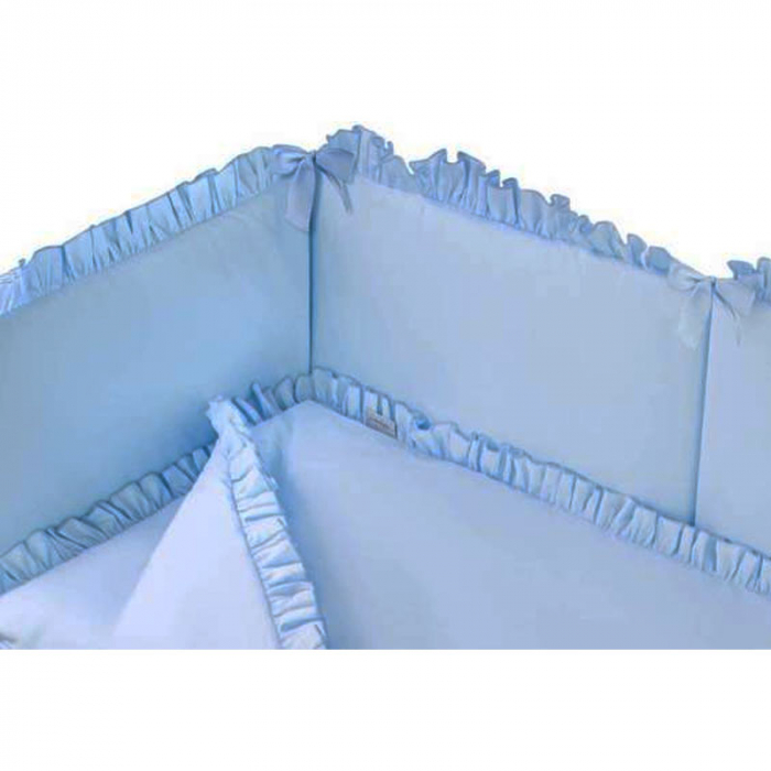 Protectie laterala pentru patut 180 x 33 cm Belisima Pure P02-0920, Albastru [2]