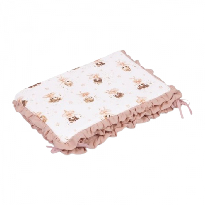 Protectie laterala pentru patut, 180 x 40 cm, Sensillo, 323019, Roz [4]