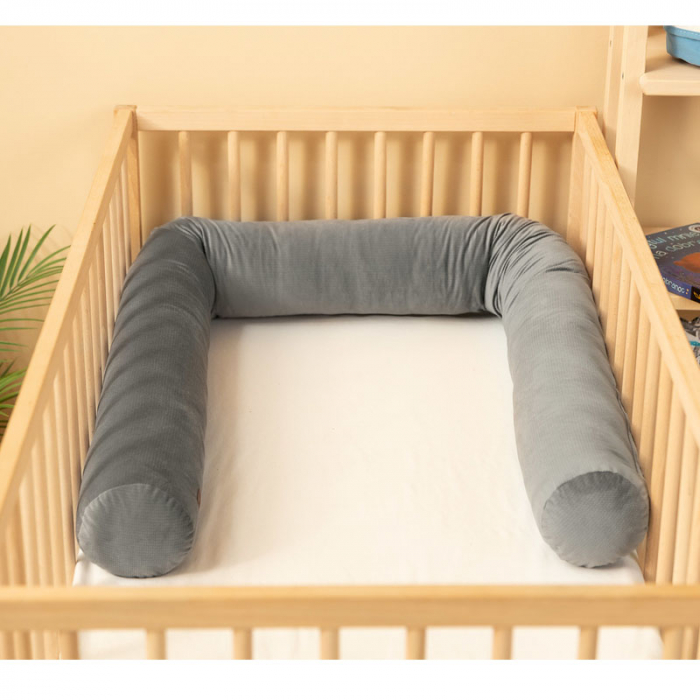 Protectie laterala pentru patut 200 x 15 cm Sensillo SILLO-223100, Gri [4]
