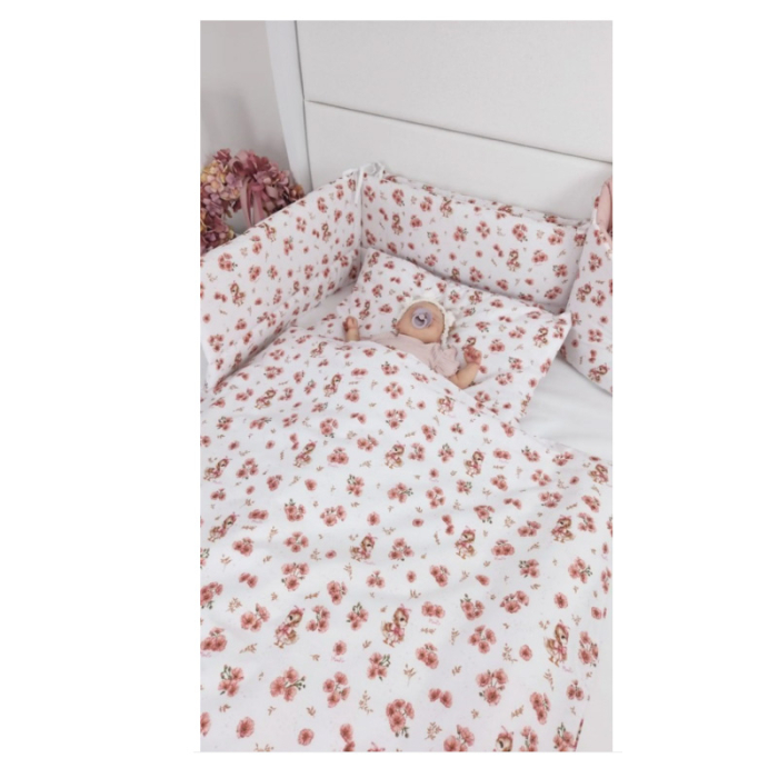 Protectie laterala pentru patut, 360 x 30 cm, MimiNu 143000-20, Roz [2]