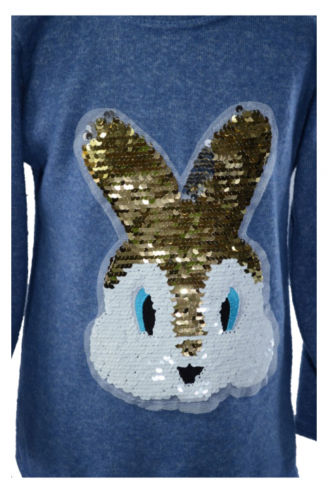 Pulover cu maneca lunga pentru fete Kaya KAY2-AL-92, Albastru [2]