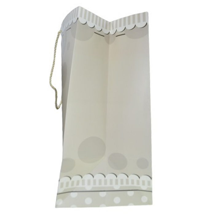 Punga pentru cadouri din hartie groasa cu manere din snur 47 x 57 x 20 cm Midex PG2806C, Bej [2]