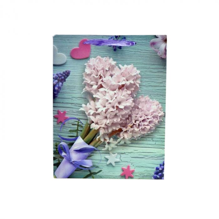 Punga pentru cadouri din hartie groasa cu manere din snur, 32 x 25 x 11 cm, Midex 210225-15, Multicolor [2]