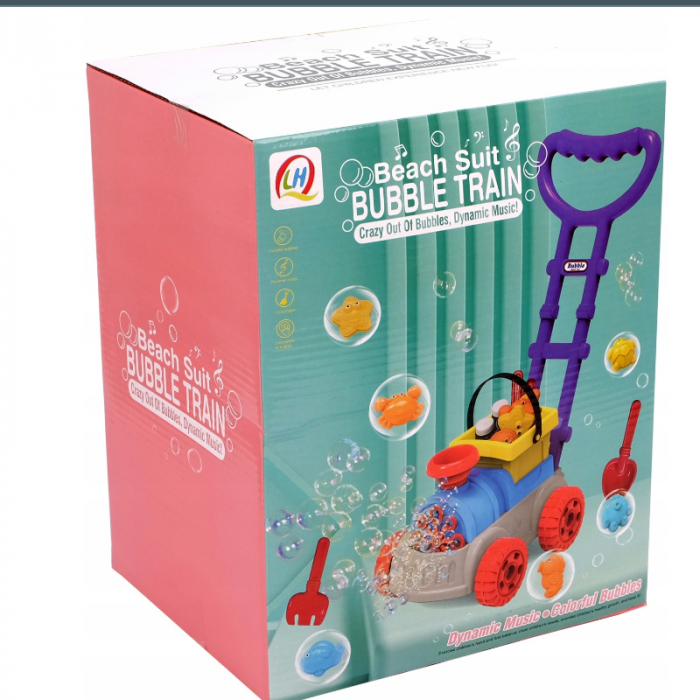 Set jucarie pentru nisip cu bule de sapun Bubble Train Toyz 127731, Multicolor [5]