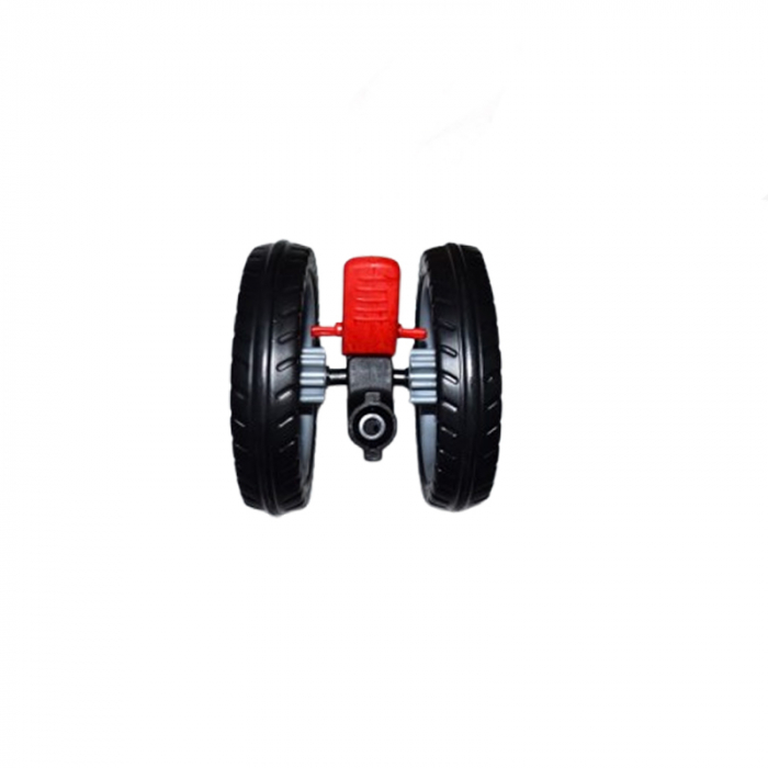 Roata dubla fata pivotanta cu frana pentru carucior Mini Junior RTA-BA30, Negru [1]