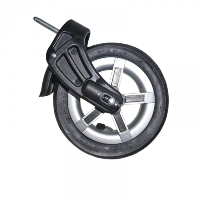 Roata față, cu osie, pentru carucior BabyActive RT1706-8, Negru [1]