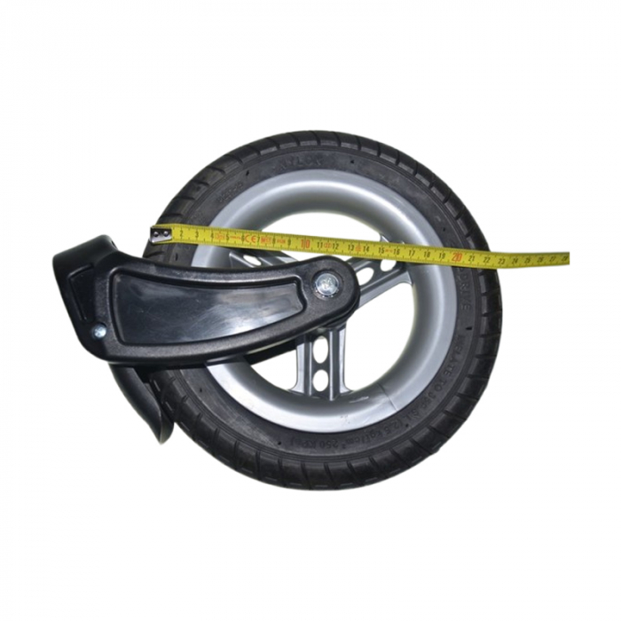 Roata față pentru carucior BabyActive RT1706-29, Negru [2]